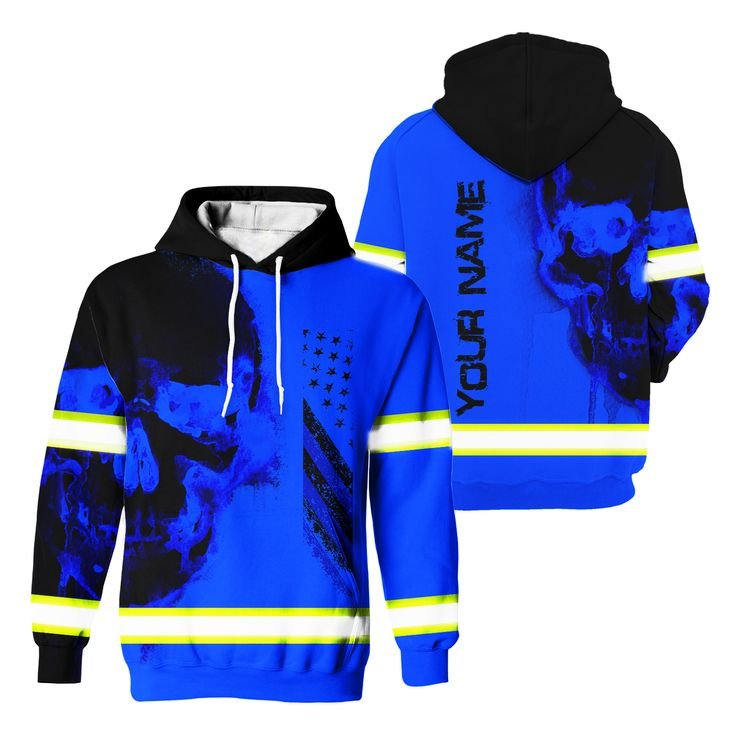 Blue Hi Vis Hoodie - Safety Meets Style